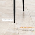 Miniatyrbild 7 av 10: Rootz Set med 4 matsalsstolar - Köksstolar - Modern design - Optimalt stöd - Maximal komfort - Hållbar och robust - 41cm x 50cm x 97cm - Svart