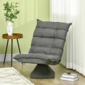Miniatyrbild 2 av 5: Rootz Golvsoffa - Fåtölj - Lässtol - Swivel Linen Look - Grå - 62cm x 70cm x 95cm
