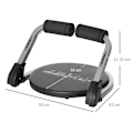 Miniatyrbild 4 av 7: Rootz Abdominal Trainer - Abs Trainer - Abs Machine - Abs Träningsutrustning - Helkroppsträningsutrustning - För hemmagym - Svart - 55 x 42 x 11-32cm