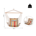 Miniatyrbillede 2 af 11: Rootz Hængestol med Hynde - Flerfarvet - Polyester, Stof - 39,37 cm x cm x 41,73 cm