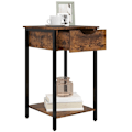 Miniatyrbillede 7 af 7: Rootz Sidebord - Sengebord - Plantestativ - Industriel Charm - 40L x 40W x 68H cm