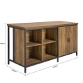 Miniatyrbillede 5 af 7: Rootz kommodebuffet - Køkkenø - Køkkenskab - Alsidig opbevaring - Justerbar hylde - Rummeligt design - MDF og metalramme - 170 cm x 89 cm x 60 cm