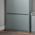 Miniatyrbillede 9 af 9: Rootz Skoskab med 2 klapper og 1 skuffe - Skovipper - Skostativ - Alsidig opbevaring - Nem montering - Pladsbesparende design - 61 cm x 100 cm x 26 cm