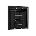 Miniatyrbillede 1 af 7: Rootz - XXL Canvas Garderobe - Garderobe - Opbevaringsskab - Sammenfoldeligt garderobeskab