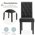 Miniatyrbild 7 av 8: Rootz Matsalsstolar - Köksstolar - Bekväma sittplatser - Ergonomisk design, enkelt underhåll, hög hållbarhet - konstläder och massivt trä - 44cm x 99c
