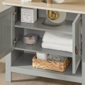 Miniatyrbillede 4 af 9: Rootz Under vask skab Badeværelse - Vaskeskab - Badeværelses opbevaringsskab med dobbeltdøre - B60 x D30 x H60cm