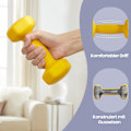 Miniatyrbild 3 av 5: Rootz Dumbell Set - Free Wights - Träningsvikter - Rymdbesparande styrketräning - 2 x 1 kg - Gjutjärn med vinylbeläggning