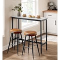 Miniatyrbillede 2 af 7: Rootz rektangulært barbord - industriel stil - pubbord - hvid - 120 cm x 60 cm x 105 cm