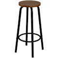 Miniatyrbild 7 av 8: Rootz Modern Bar Pall - Skandinavisk Style Pall - Industrial Design Pall - Robust & hållbar - Ergonomisk komfort - Enkel montering - 30cm x 72cm