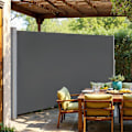 Miniatyrbillede 2 af 5: Rootz Side Awner - Udvidelig solskærm - Skærmbeskyttelse - UV -beskyttelse - 160 cm x 350 cm
