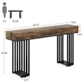 Miniatyrbillede 8 af 8: Rootz 55 tommer konsolbord - Sofabord - Gangbord - Konstrueret træ og metal - 140 cm B x 30 cm D x 83 cm H