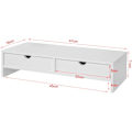 Miniatyrbild 4 av 7: Rootz Monitor Stand Datorskärm- Monitor Stand Monitor- Riser Desk Organizer med 2 lådor