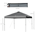 Miniatyrbillede 3 af 10: Rootz Garden Pavilion - Folding Pavilion - Marquee -telt - UV -beskyttelse - 2,95 x 2,64 m