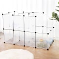 Pikkukuva 6 / 7: Rootz Small Animal Run - Plastic Animal Run - Rabbit Run - Hamsteri Run - Small Pet Run - Kannettava Animal Run - Valkoinen - 143 x 73 x 93 cm