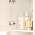 Miniatyrbild 10 av 10: Rootz Tall Badrumsskåp - Förvaringsenhet - Tvätthållare - MDF Furu - Tippskydd - 33cm x 171cm x 32cm - 2-delad set