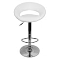 Miniatyrbild 2 av 3: Rootz justerbar barpall - Vridbar pall - Läderlooksits - Kromram - 360° rotation - Ergonomisk design - 110 kg Kapacitet - 80-102 cm x 54,5 cm x 49,5 c