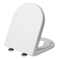 Miniatyrbillede 8 af 9: Rootz Family toiletsæde - WC Låg - Toiletdæksel - Badeværelse Top - Toiletskjold - Loo Cap - Potte lukning - Hell Weiss (Lys hvid) - 454x361mm