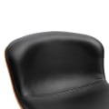 Miniatyrbillede 10 af 11: Rootz Barstole - Fodstøtte - Sæt med 2 - Højdejusterbar - Roterbar - 46 x 53,5 x 85-106 cm - Sort - Sølv - PU