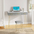 Miniatyrbillede 5 af 9: Rootz vaskebord med spejl - Makeup skrivebord - Dressing Station - LED-belysning - E1 MDF - 100 cm x 121,5 cm x 40 cm