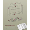 Miniatyrbild 6 av 6: Rootz Konsolbord - Hallbord - Entrébord - MDF-spånskiva PVC - 30 cm x 100 cm x 80 cm - Perfekt för små utrymmen