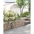 Pikkukuva 2 / 8: Hopea Rootz Gabion Set - Metalliverkko - Spiraalitikku - Välikoukut - Galvanoitu teräs - 100 cm x 30 cm x 30 cm - 5 cm x 10 cm Verkkokoko - 4 mm langa