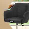 Miniatyrbild 3 av 5: Rootz justerbar kontorsstol - Swivel Chair - Deskstol - Optimal komfort - 65 x 69 x (83-93) cm