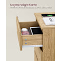 Miniatyrbillede 5 af 8: Rootz spånplade sengebord - Natbord - Endebord - Ibenholtssort - Letvægts - Robust - Nem montering - 35 cm x 40 cm x 59 cm