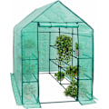 Pikkukuva 1 / 9: Rootz Foil Greenhouse - Puutarhakasvihuone - Kasvisuoja - Optimaalinen ilmanvaihto - Kestävä rakenne - Helppo koota - 143cm x 143cm x 195cm