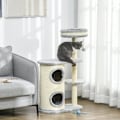Miniatyrbillede 2 af 10: Rootz Cat Klatretræ - Kradsestolpe - Cat Tree Tower - Cat Activity Center - Plys - Sisal Reb - Underholdning - 59cm x 35cm x 100cm