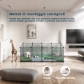 Miniatyrbillede 3 af 6: Rootz Small Animal Enclosion - Playpen - Guinea Pig Hence - Easy Assembly - 143 cm x 73 cm x 46 cm