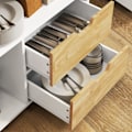 Pikkukuva 9 / 11: Rootz -rullattava keittiövaunu - Mobile Kitchen Island - Keittiön kärry - runsaasti säilytystilaa ja helppoa liikkuvuutta - 107cm x 50 cm x 85cm