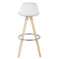 Miniatyrbild 6 av 10: Rootz Designer Bar Chair - Modern barstol - Snygg diskstol - Bekväm, hållbar, lätt att underhålla - Trä, konstläder, metall - 96,5 cm x 38,5 cm x 33 c
