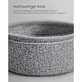 Miniatyrbillede 6 af 8: Rootz 2-delt sidebord - Endebord - Natbord - Spånplade Stål Polyesterstof - 45 cm x 50 cm - 39,6 cm x 18,2 cm - Letvægts - Holdbar - Nem montering