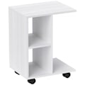 Miniatyrbillede 10 af 11: Rootz C Form sidebord - sofabord - hjørnebord - mobil fleksibilitet - E1 -spånplade - 45 x 35 x 58 cm - Hvid