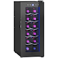 Pikkukuva 10 / 11: Rootz 12 Bottle Viini -jääkaappi - Juomakerta - Juomajäähdytin - Energiatehokas - 26,5 cm W x 51,5 cm D x 65 H cm - kosketusnäyttö ja LED -valo