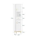 Miniatyrbillede 4 af 8: Rootz Tall Cabinet - Badeværelsesopbevaring - Slim Arrangør - Elegant design - 30x170x30cm