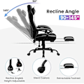 Miniatyrbillede 6 af 8: Rootz Ultimate Gaming Chair - Kontorstol - Ergonomisk stol - Pocket Spring Pude - Åndbar Mesh - Justerbar komfort - 120-127,5 cm x 57 cm x 51,5 cm