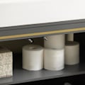 Miniatyrbillede 7 af 9: Rootz Modern Vask Underskab - Badeværelsesvask - Opbevaringsorganisator - Stilfuld grå og guld finish - Rummeligt interiør - Nem montering - 75 cm x 6
