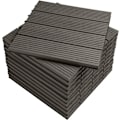 Pikkukuva 1 / 8: Rootz WPC Click -laatat - Ulkolattia - Lukittavat laatat - Kestävä, helppo asentaa, vähän huoltoa vaativa - 30 cm x 30 cm x 2 cm