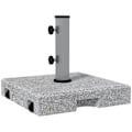 Miniatyrbillede 5 af 5: Rootz parasolstativ - Parasolholder - Parasolbase - Hjul til paraplystænger - Vejrbestandig - Grå - 41L x 41W x 37,5H cm