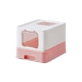 Miniatyrbillede 1 af 7: Rootz Cat kattebakkesæt - Kitty Toilet - Affaldsspand - PP & PC Materiale - Letvægts - Nem at rengøre - 54,3 cm x 42,5 cm x 37,8 cm