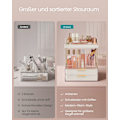 Pikkukuva 3 / 6: Rootz Makeup Organizer - Kosmetiikkasäilytys - Makeup Caddy - PET-muovi - Teräs - 20cm x 32cm x 39,1cm - Pilvivalkoinen
