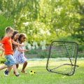 Miniatyrbild 3 av 11: Rootz Rebounder Net - Fotboll Rebounder Net - Vikbart Kickback Goal - Rebound Wall Net - Justerbart - Svart - 78 x 84 x 65-78 cm