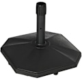 Miniatyrbillede 1 af 5: Rootz paraplystativ - 22 kg cement - fyldende kompakt form - plastik - hus - sort - 46 x 46 x 39 cm