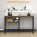 Miniatyrbillede 4 af 10: Rootz konsolbord - Sofabord - Entrébord - Industrielt design - Metal og spånplader - 120 cm x 23 cm x 75 cm