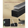 Miniatyrbillede 6 af 8: Rootz bogreol - Ebony Black-Ink Black - Spånpladestål - Stor opbevaring - Robust konstruktion - Nem montering - 43cm x 43cm x 158cm