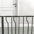 Miniatyrbillede 7 af 10: Rootz Pet Safety Door Guard - Pet Gate - Hundeport - Dobbelt låsemekanisme - 145 cm x 76 cm - Stål og ABS - Justerbar bredde - Sort