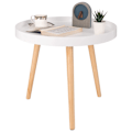Miniatyrbillede 7 af 9: Rootz sidebord - kaffestativ - sengebord - dagligstue accent - lounge stativ - endebord - hvid - 50 x 44 cm (ø x H)