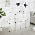 Miniatyrbillede 2 af 7: Rootz Small Animal Run - Plastic Animal Run - Kanin Run - Hamster Run - Small Pet Run - Portable Animal Run - Hvid - 143 x 73 x 93 cm