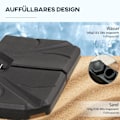 Miniatyrbillede 5 af 10: Rootz Parasol Stand Base Weights - Fillable HDPE Plast